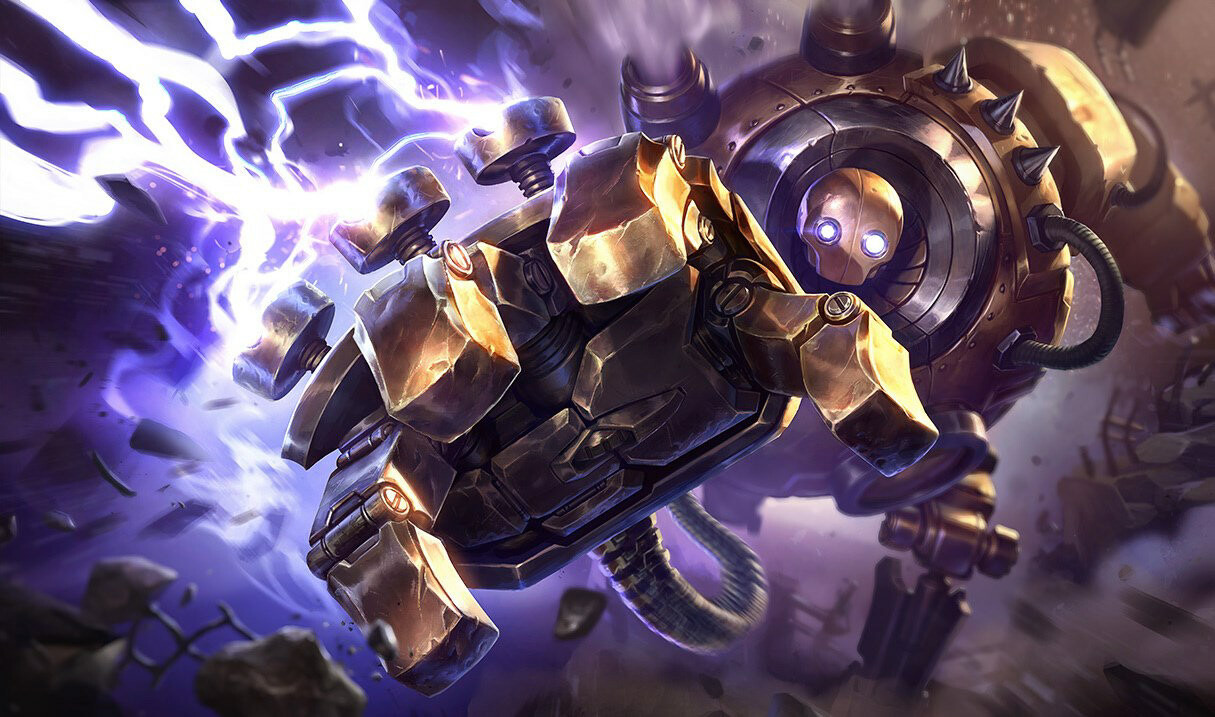 Khả năng kéo và khống chế giúp Blitzcrank trên kèo Janna