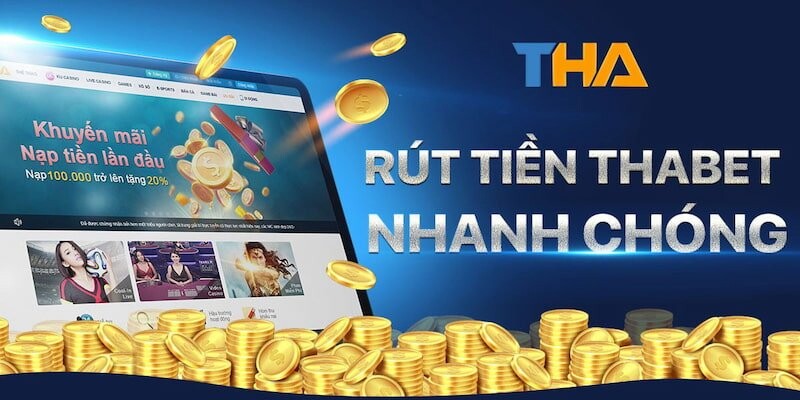 Truy cập link chính thức để rút tiền Thabet.